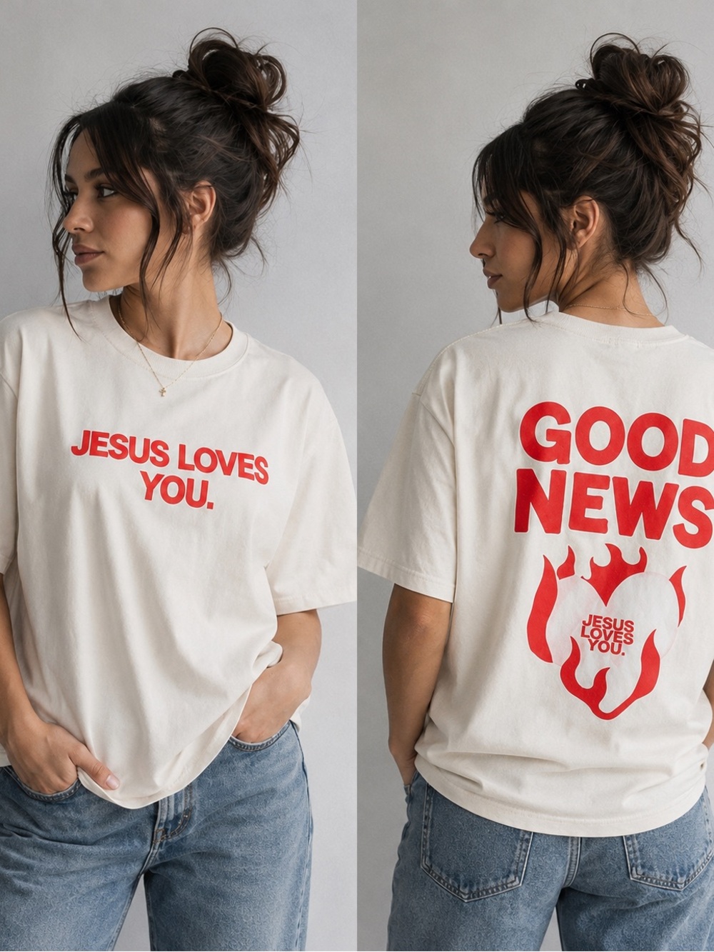 Bright Red Short-Sleeve Graphic Tee - All Things New